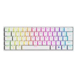 Teclado Mecânico Gamer Kbm! Gaming Tg600, Branco, 60% E Abnt2, Rgb, Switch Gateron Blue - Kgtg600braz