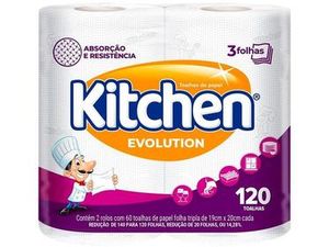 papel-toalha-folha-tripla-kitchen-evolution-2-unidades - Imagem