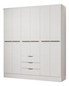 guarda-roupa-casal-troy-carraro-6-portas-3-gavetas-branco - Imagem