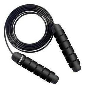 corda-de-pular-speed-rope-rolamento-cabo-de-aco-profissional-rubber-fit-preto - Imagem