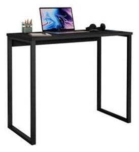 escrivaninha-mesa-estudo-industrial-cor-preto-fosco-acomdf - Imagem