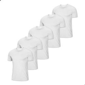 kit-5-camisetas-basicas-slim-fit-lisa-algodao-premium-camisa - Imagem