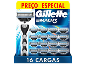 carga-para-aparelho-de-barbear-gillette-mach-3-16-unidades - Imagem