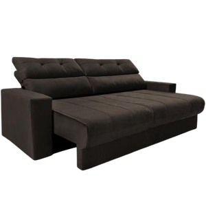 sofa-3-lugares-cama-inbox-clean-com-assento-retratil-encosto-reclinavel-em-tecido-velusoft-e-170-cm-de-largura-cafe - Imagem