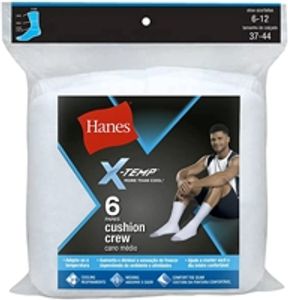 kit-6-pares-de-meia-esportiva-hanes-adulto-unissex - Imagem